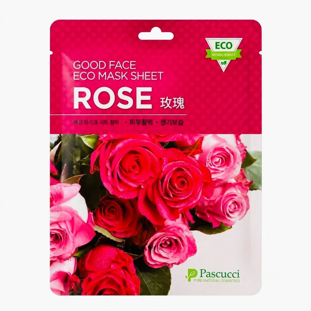 Pascucci Good Face Eco Mask Sheet – Rose